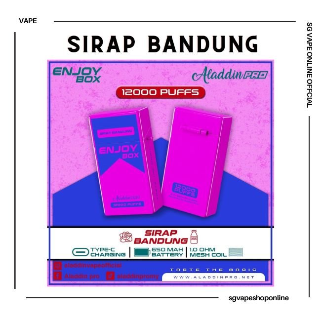 aladdin-enjoy-box-12000-puff-sirap-bandung-disposable-vape-shop-singapore