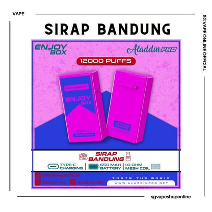 aladdin-enjoy-box-12000-puff-sirap-bandung-disposable-vape-shop-singapore
