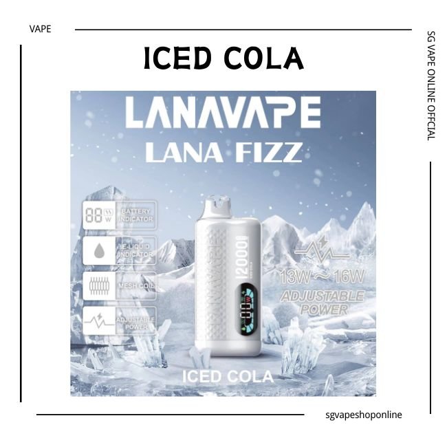 Lana Fizz 12K puffs - Cola disposable (SG Vape Online Shop Singapore)