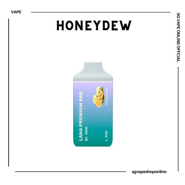 lana-premium-bar-5800-puff-honeydew-disposable-vape-shop-singapore