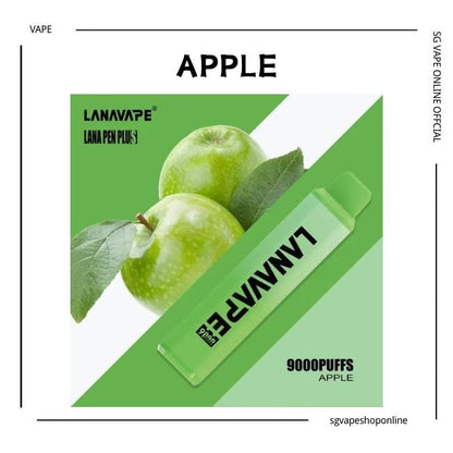 LanaPen Plus 9K puffs - Frozen Apple disposable (SG Vape Online Shop)