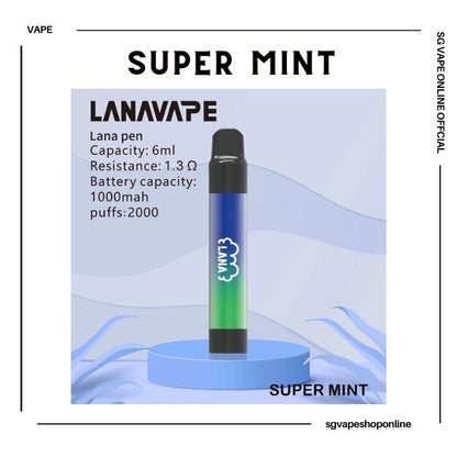lanapen-2000-puff-super-mint-disposable-vape-shop-singapore