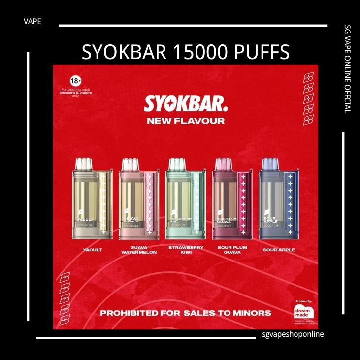 Syokbar 15000 puffs disposable vape - Singapore