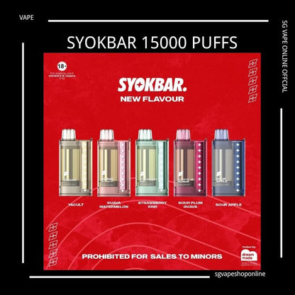 Syokbar 15000 puffs disposable vape - Singapore