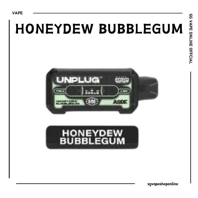 vapetape-unplug-refilled-cartridge-12000-puff-honeydew-bubblegum-sg-vape-online-shop-singapore