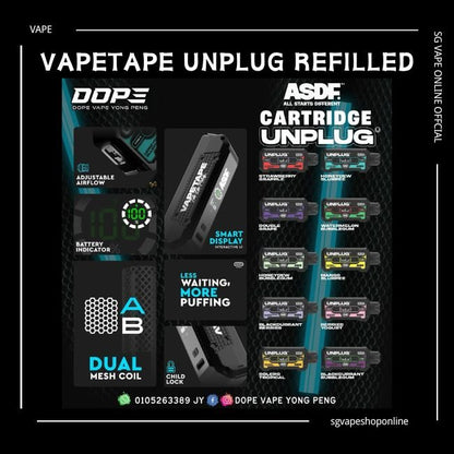 vapetape-unplug-offgrid-refilled-cartridge-12000-puff-sg-vape-online-shop-singapore